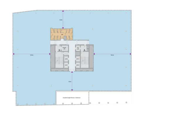 Architectural plan of first floor