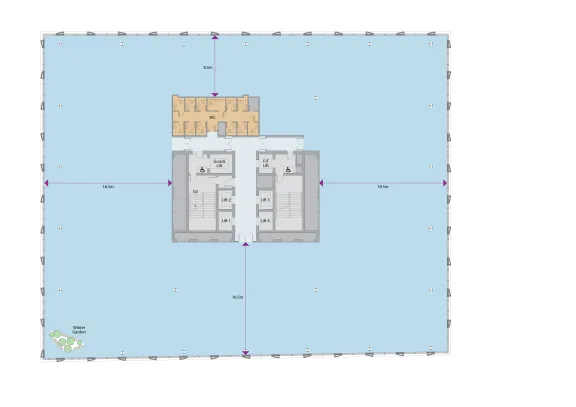 Architectural plan of second floor