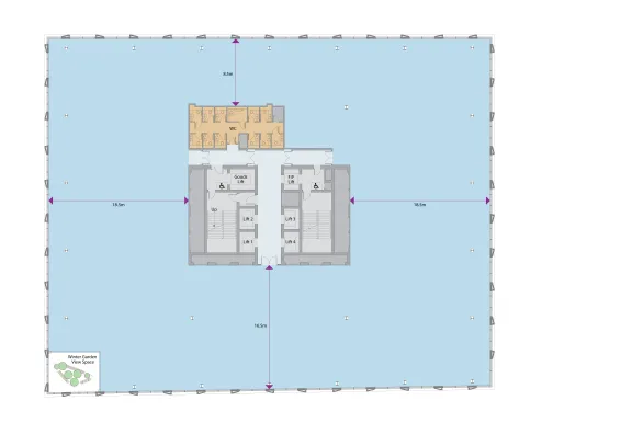 Architectural plan of third floor