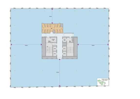 Architectural plan of fifth floor
