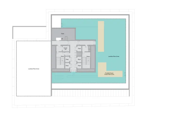 Architectural plan of ninth floor