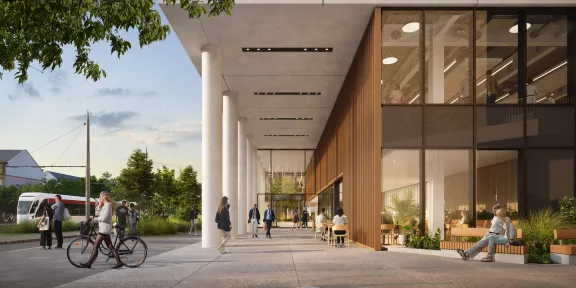 Rendering of the New Yards Haymarket entrance